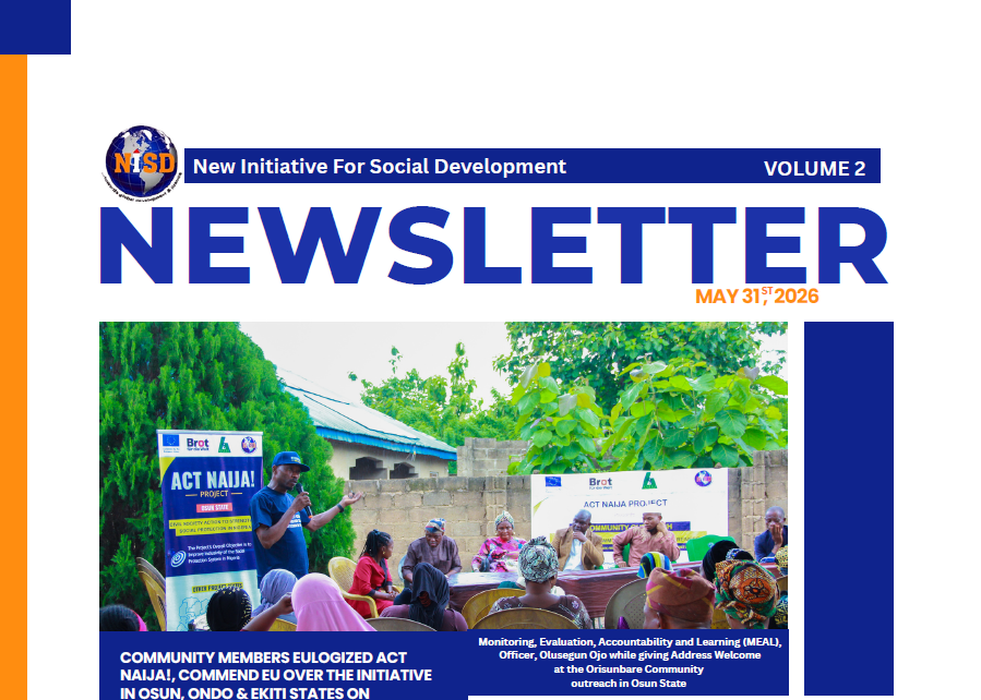 Front page Nisd Newsletter volume2